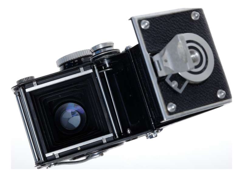 Tele Rolleiflex Type 1 6x6 Film TLR Camera Sonnar f/4 135mm Serviced