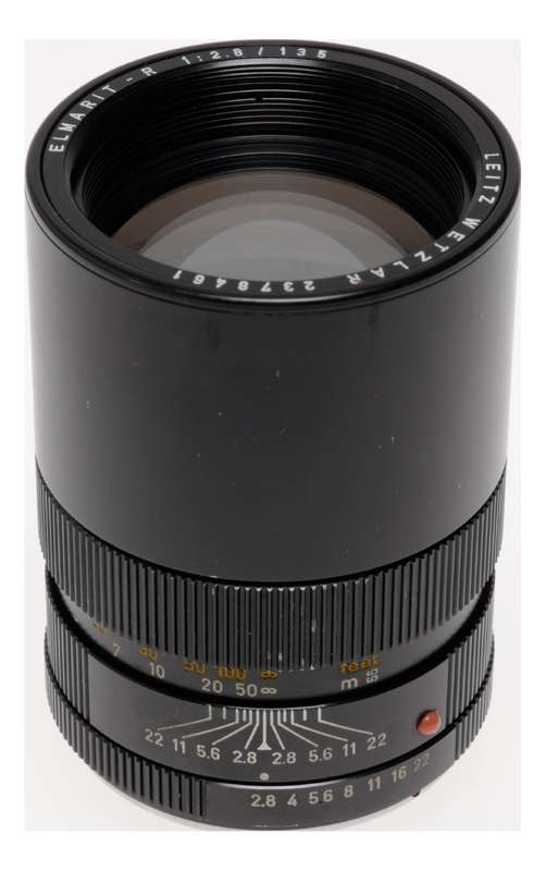 Leica Elmarit-R 1:2.8/135mm SLR black prime f/2.8 camera lens f=135mm