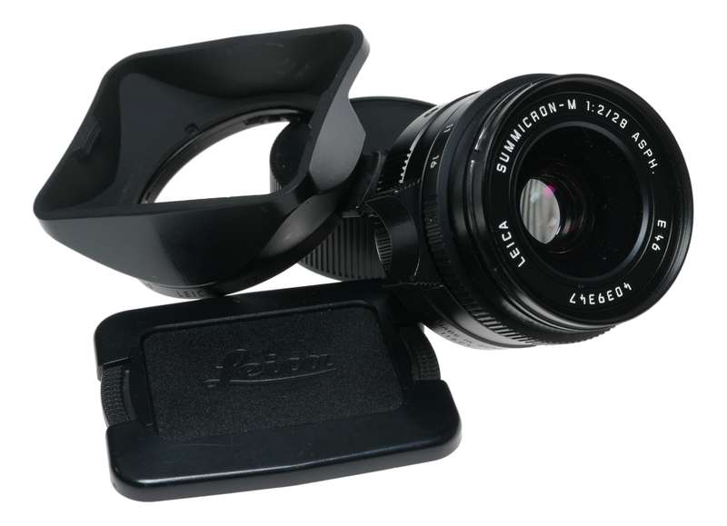 Leica Summicron-M 1:2/28 mm ASPH. 11604 used 6 bit lens set complete f=28mm