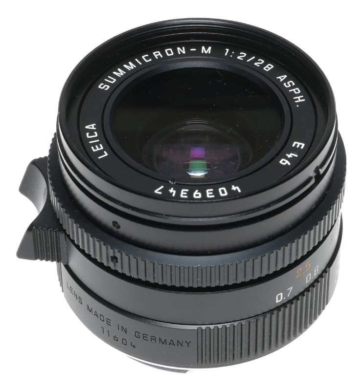 Leica Summicron-M 1:2/28 mm ASPH. 11604 used 6 bit lens set complete f=28mm