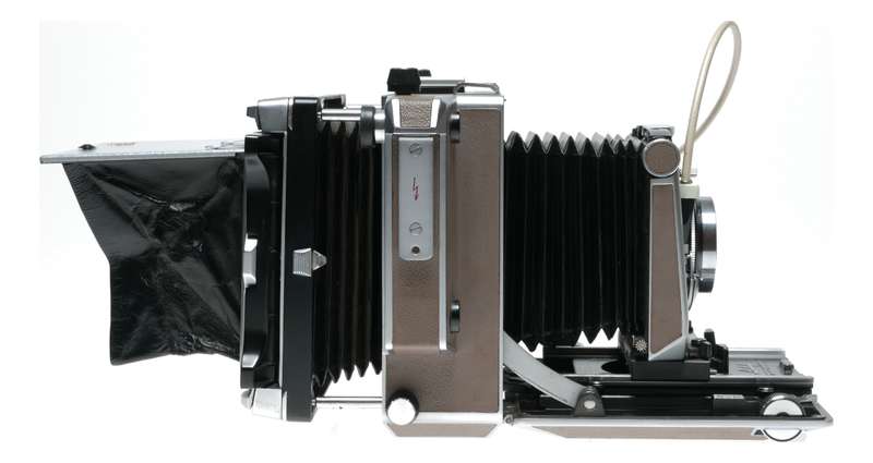 Linhof Super Technika IV 4x5 field camera Symmar 5.6/150mm lens Grip set