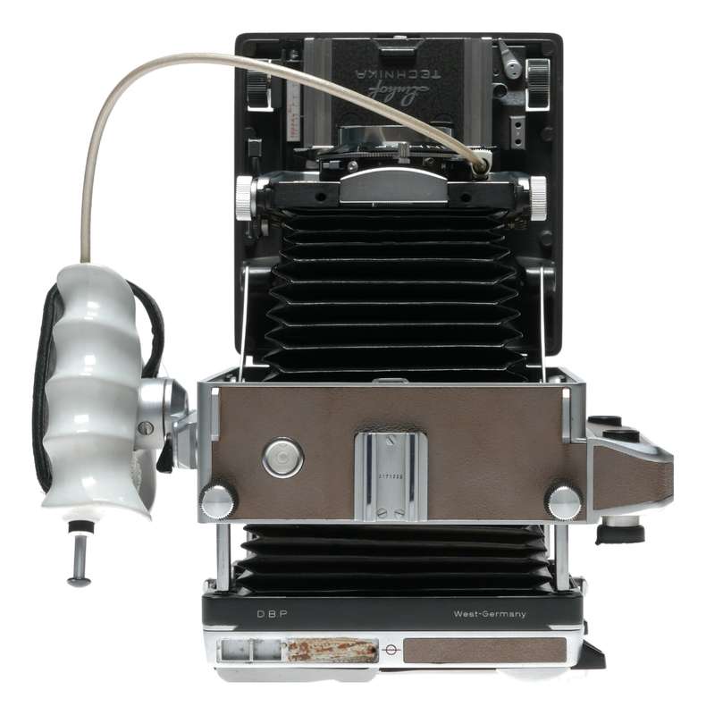 Linhof Super Technika IV 4x5 field camera Symmar 5.6/150mm lens Grip set
