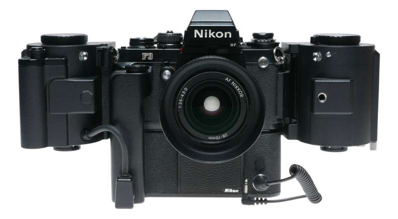 250 Nikon MF-4 motor drive MD-4 winder F3 camera 35mm black RARE