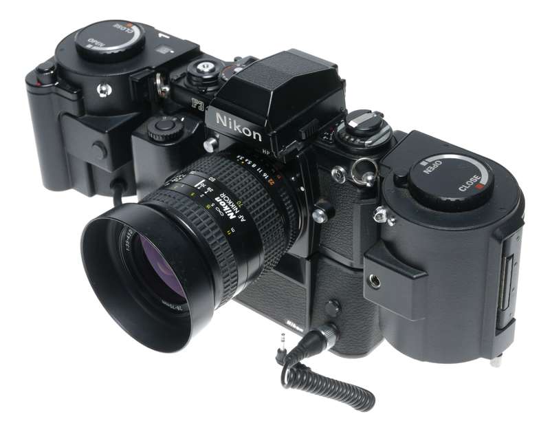 250 Nikon MF-4 motor drive MD-4 winder F3 camera 35mm black RARE