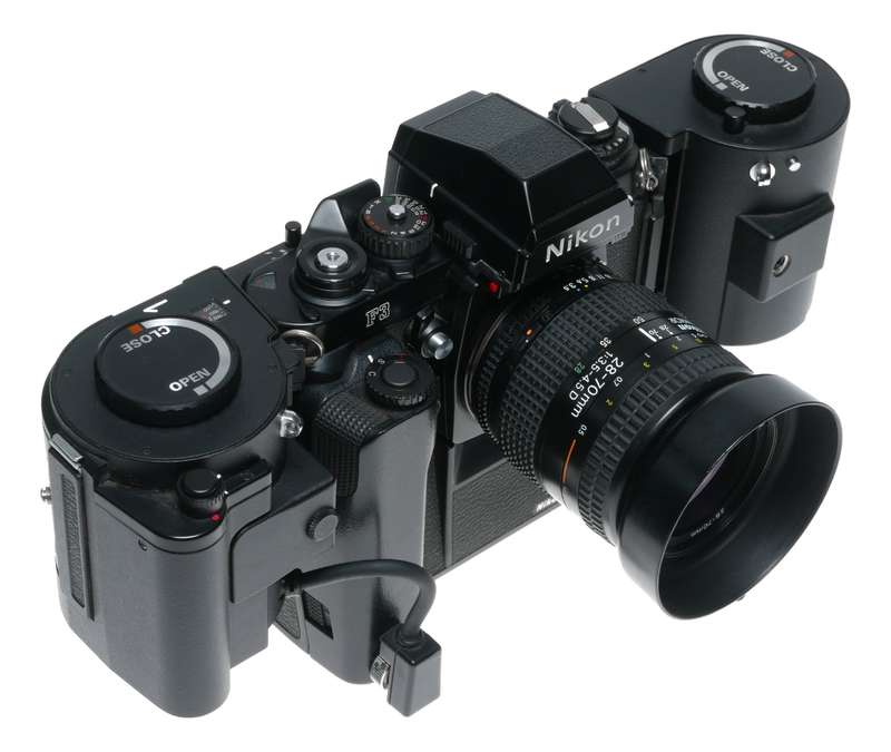 250 Nikon MF-4 motor drive MD-4 winder F3 camera 35mm black RARE