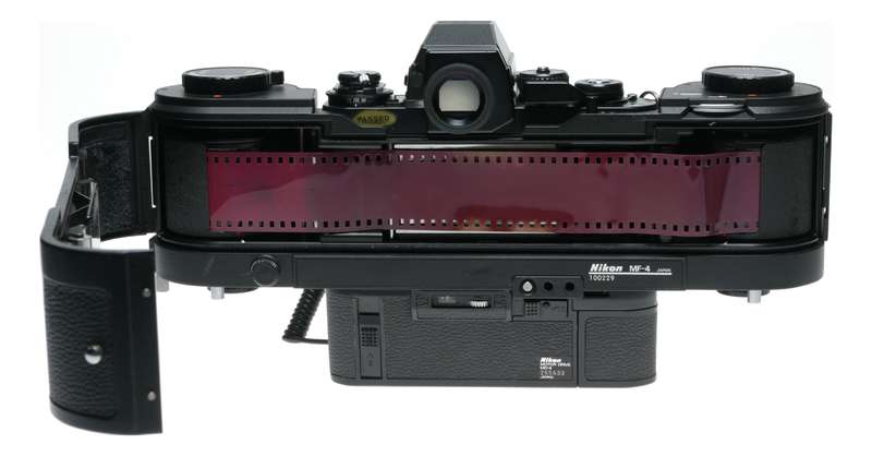 250 Nikon MF-4 motor drive MD-4 winder F3 camera 35mm black RARE