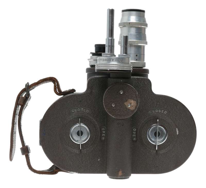 Bell and Howell 1 inch Cooke f2.7 Som Berthiot Cinor 3.5 f=75mm movie camera