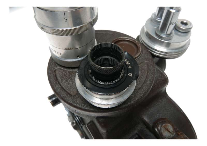 Bell and Howell 1 inch Cooke f2.7 Som Berthiot Cinor 3.5 f=75mm movie camera