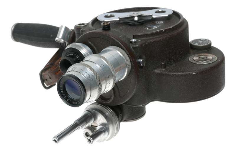 Bell and Howell 1 inch Cooke f2.7 Som Berthiot Cinor 3.5 f=75mm movie camera