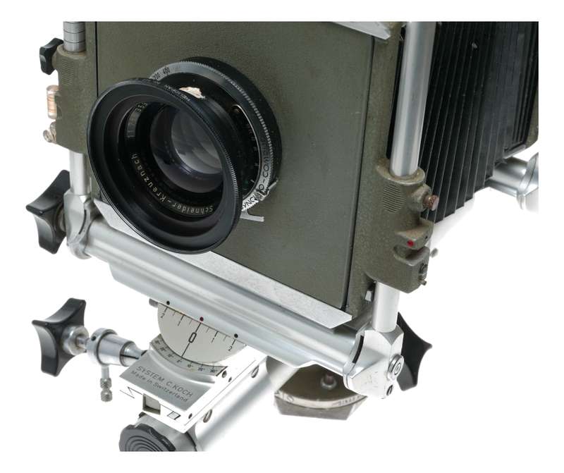 Sinar C. Koch System 4x5 field monorail camera Symmar 5,6/210 lens