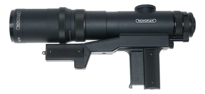 Novoflex Pistol grip focus F5.6 400mm and 600mm tele lens shoulder sniper