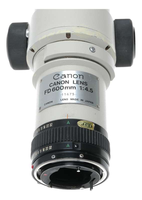 Canon FD 600mm 1:4.5 lens Prime vintage SLR 4.5/600 cased with caps