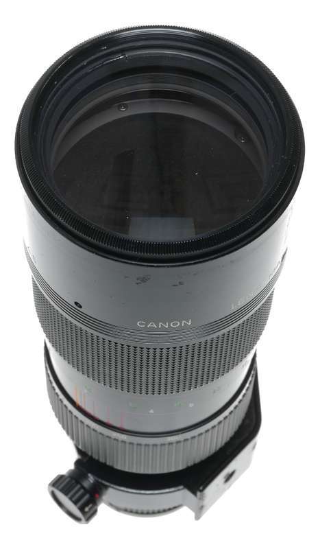 Canon FD 85-300/4.5 Zoom lens fits SLR 35mm film camera set box hood caps