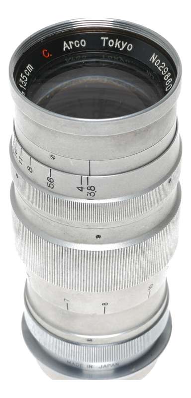 Tele-Colinar 1:3.8 f=13.5cm C Arco Tokyo M39 TLM leica screw mount RF lens