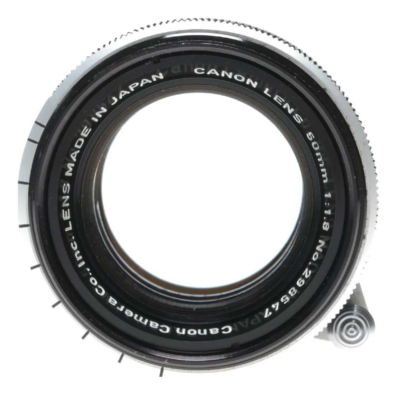 Canon lens 50mm 1:1.8 RF coupled M39 LTM Leica screw mount 1.8/50 set