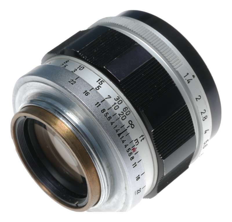 Canon lens 50mm 1:1.4 RF coupled M39 LTM Leica screw mount 1.4/50 Prime