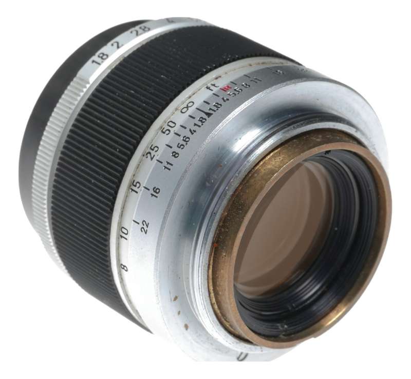Canon lens 50mm 1:1.8 RF coupled M39 LTM Leica screw mount 1.8/50 hood set