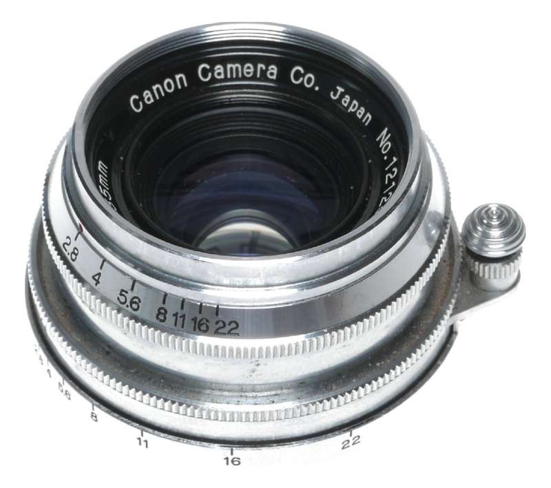 Canon Serenar 1:2.8 35mm lens 2.8/35mm RF coupled LTM Leica screw finder set