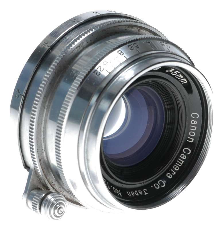 Canon Serenar 1:2.8 35mm lens 2.8/35mm RF coupled LTM Leica screw finder set