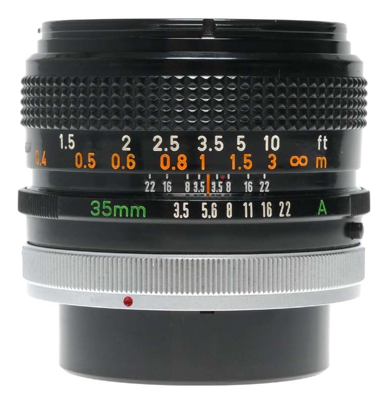 Canon Lens FD 35mm 1:3.5 S.C vintage 35mm film SLR camera lens 3.5/35 caps