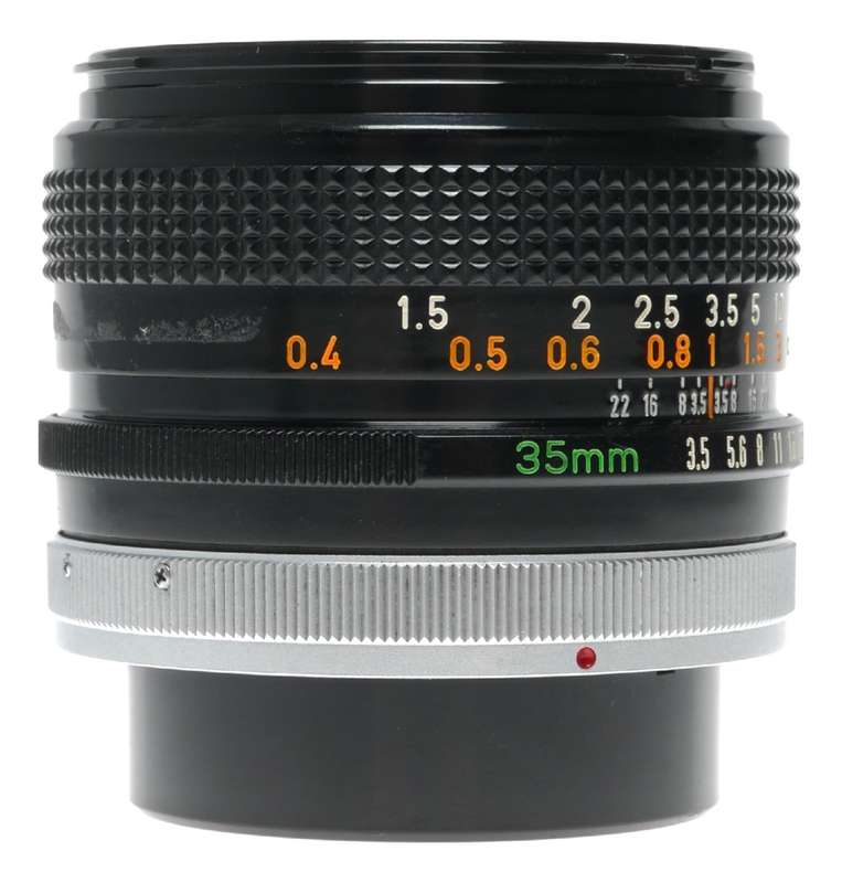 Canon Lens FD 35mm 1:3.5 S.C vintage 35mm film SLR camera lens 3.5/35 caps