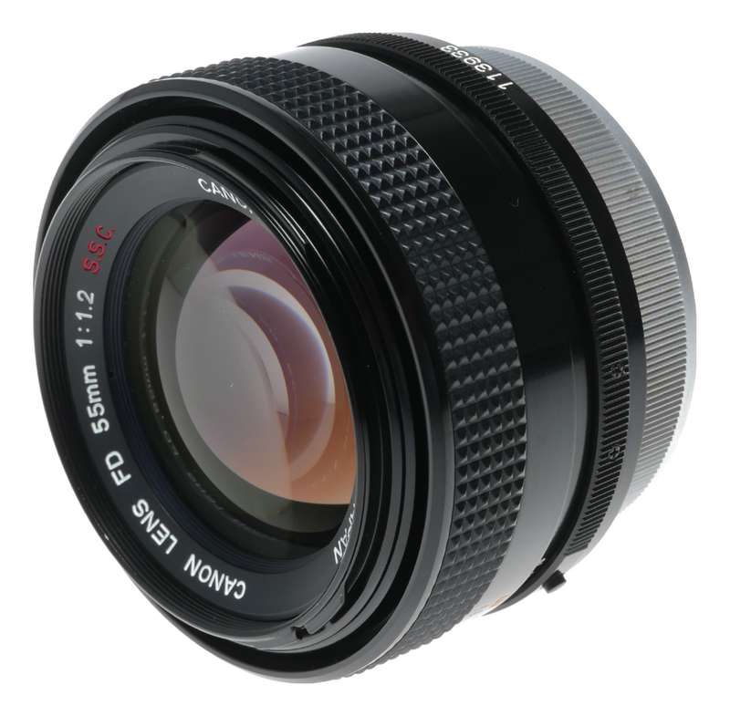 Canon Lens FD 55mm 1:1.2 S.S.C vintage 35mm SLR film camera lens 1.2/55