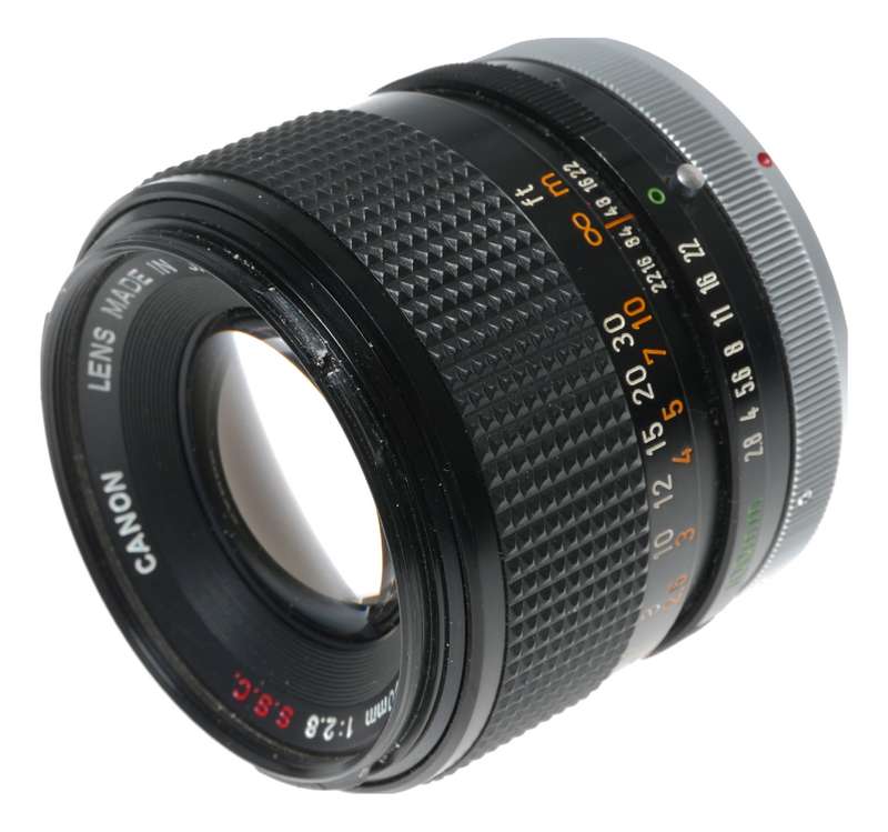 Canon Lens FD 100mm 1:2.8 S.S.C vintage 35mm SLR film camera lens 2.8/100