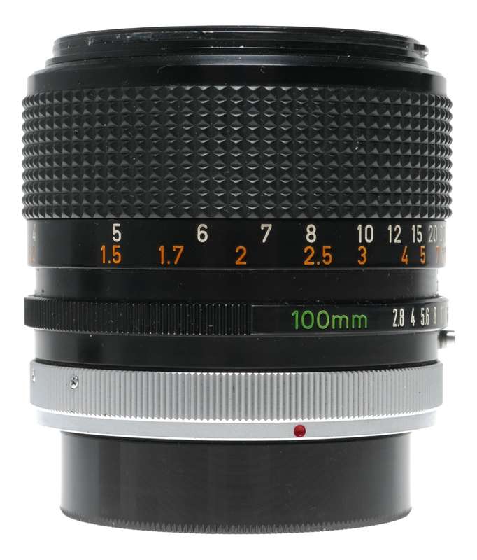 Canon Lens FD 100mm 1:2.8 S.S.C vintage 35mm SLR film camera lens 2.8/100