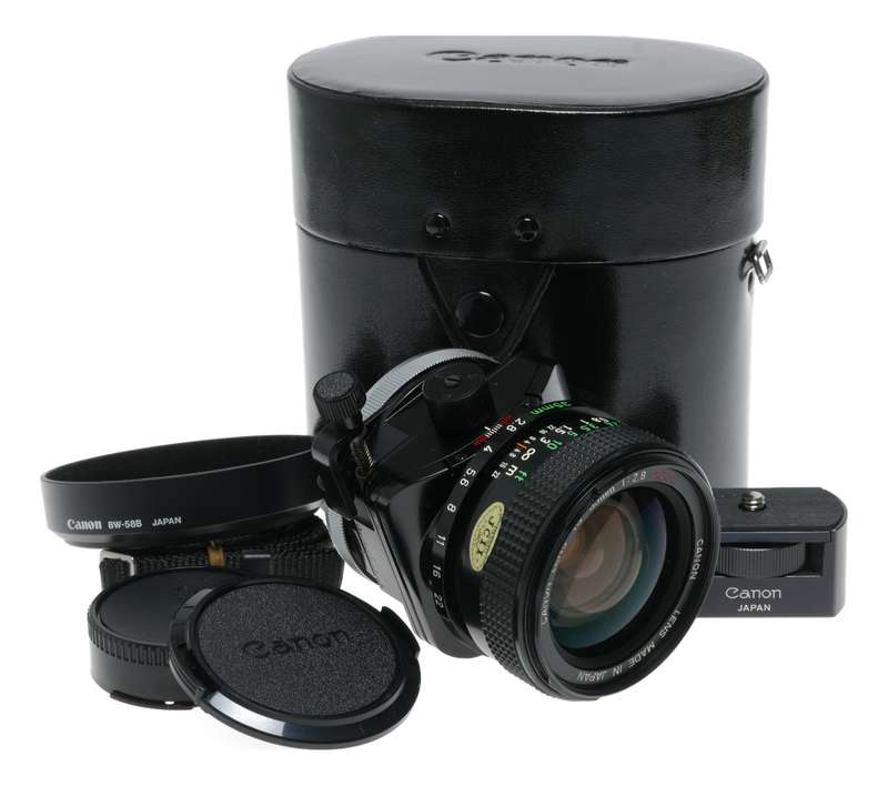 Canon TS 35/2.8 S.S.C Shift lens 35mm f2.8 vintage film set museum condition