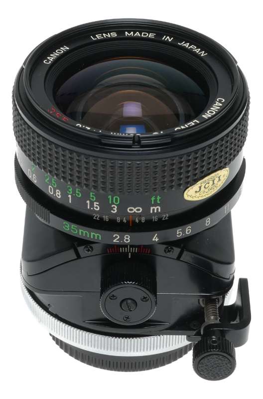 Canon TS 35/2.8 S.S.C Shift lens 35mm f2.8 vintage film set museum condition