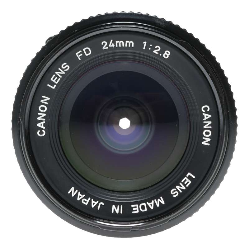 Canon Lens FD 24mm 1:2.8 vintage 35mm film SLR camera lens 2.8/24 set