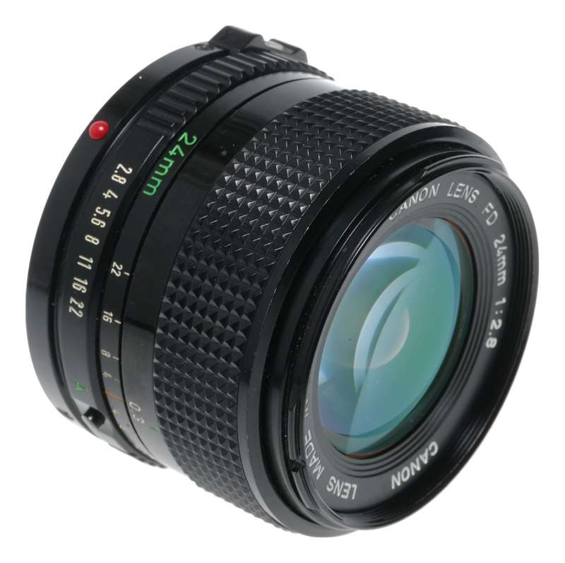 Canon Lens FD 24mm 1:2.8 vintage 35mm film SLR camera lens 2.8/24 set