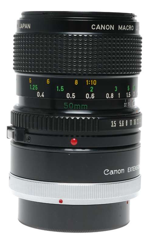 Canon Lens FD Macro 50mm 1:3.5 Antique 35mm film camera lens 3.5/50
