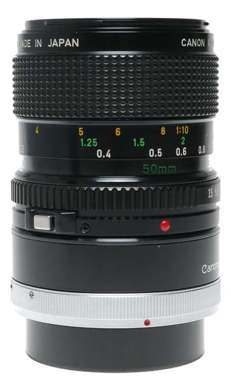 Canon Lens FD Macro 50mm 1:3.5 Antique 35mm film camera lens 3.5/50
