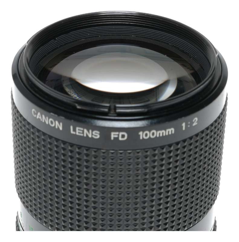 Canon Lens FD 100mm 1:2 vintage 35mm film camera lens 2/100 tele lens
