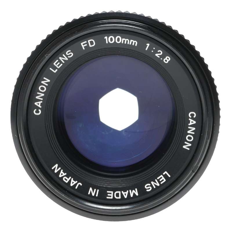 Canon Lens FD 100mm 1:2.8 vintage 35mm film camera lens 2.8/100 tele lens