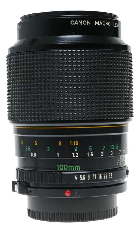 Canon Lens FD Macro 100mm 1:4 Antique 35mm film camera lens 4/100