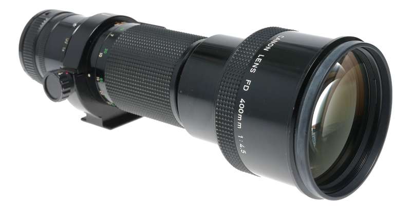 Canon FD 400mm 1:4.5 vintage 35mm film camera lens 4.5/400mm pristine