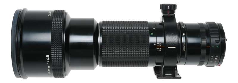 Canon FD 400mm 1:4.5 vintage 35mm film camera lens 4.5/400mm pristine