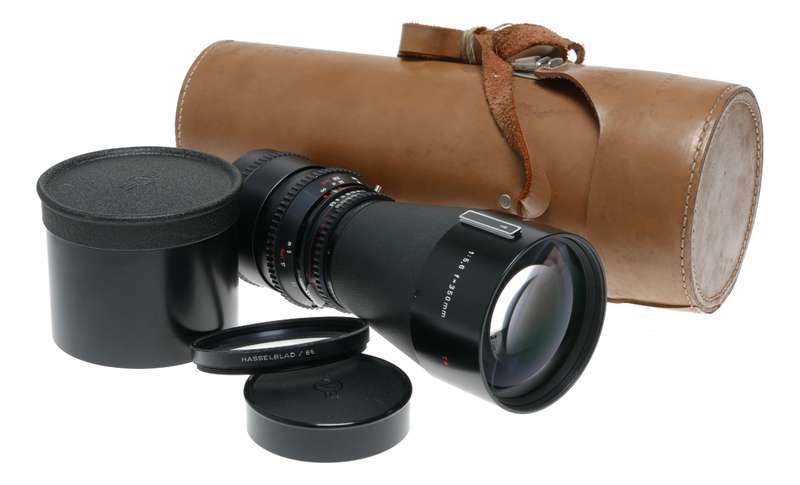 Hasselblad Tele-Tessar 1:5.6 f=350mm T* prime lens hood filter caps mint set
