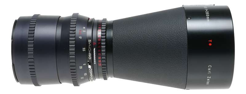 Hasselblad Tele-Tessar 1:5.6 f=350mm T* prime lens hood filter caps mint set