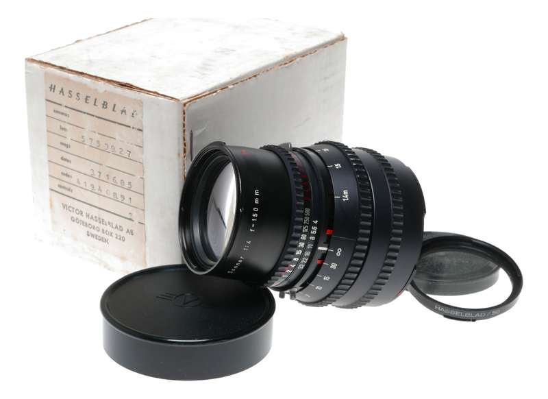 Hasselblad Zeiss Sonnar 1:4/150 mm T* vintage medium format camera lens