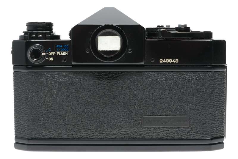 Canon F-1 SLR black 35mm film camera FD 1.8 F=50mm case cap set