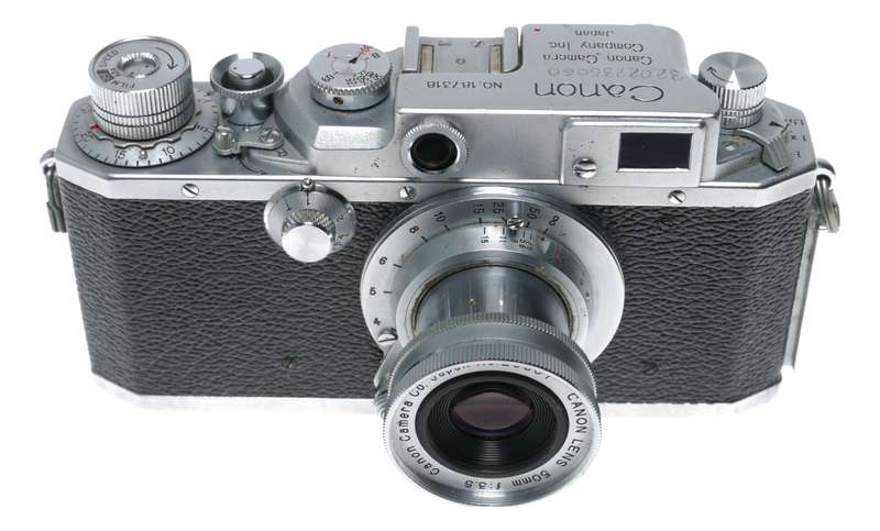 Canon II-S2 rangefinder camera 50mm f3.5 lens vintage 35mm film rare RED X