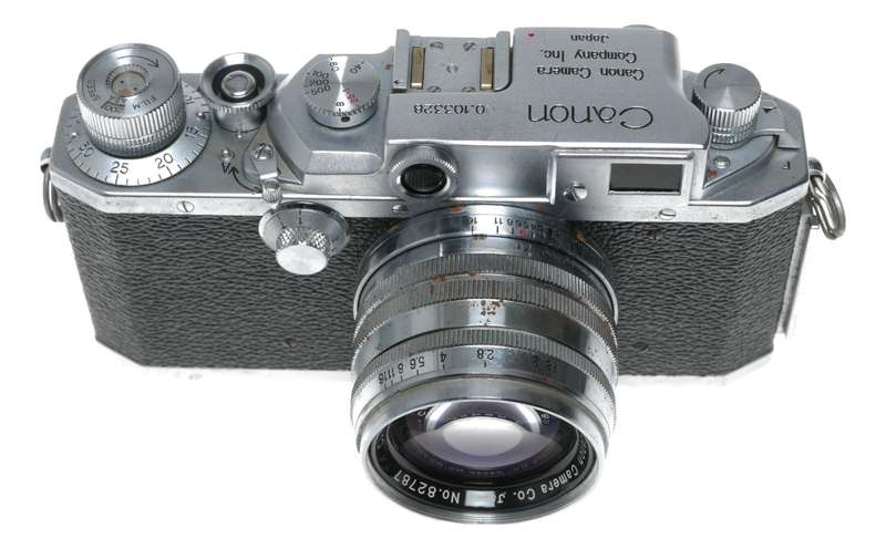 Canon IIF rangefinder camera vintage f:1.8 50mm LTM 1.8/50mm lens