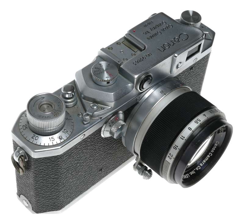 Canon II D1 35mm RF film camera retro LTM 1.8/50mm M39 coated lens cased