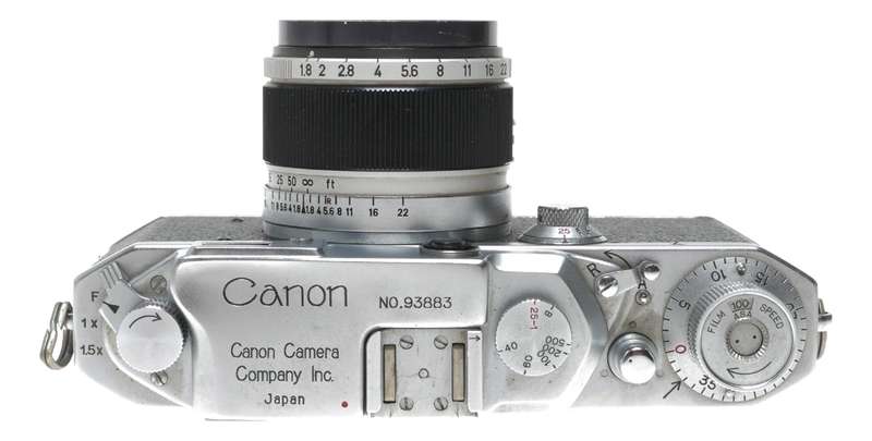 Canon II D1 35mm RF film camera retro LTM 1.8/50mm M39 coated lens cased