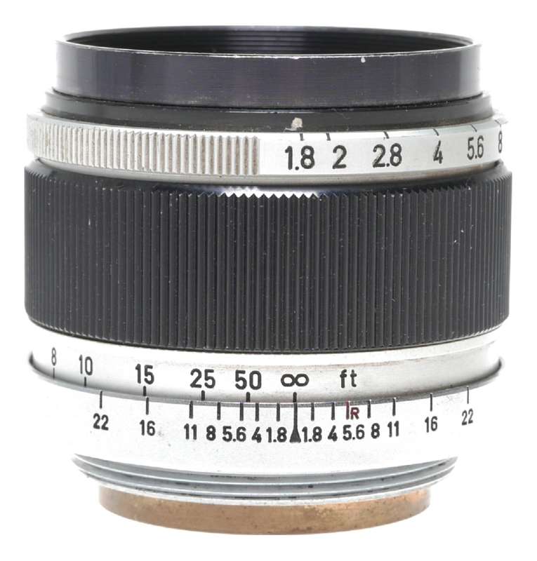 Canon II D1 35mm RF film camera retro LTM 1.8/50mm M39 coated lens cased