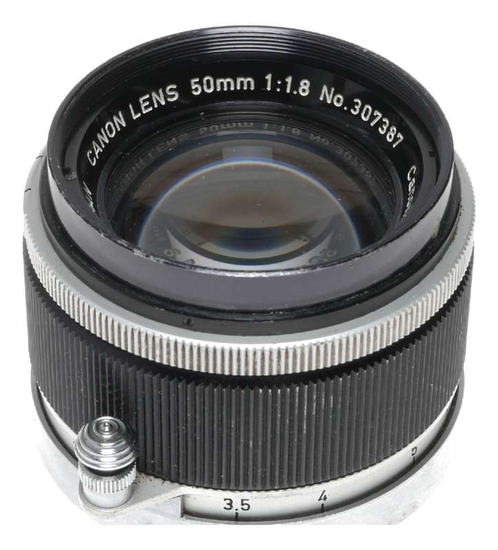 Canon II D1 35mm RF film camera retro LTM 1.8/50mm M39 coated lens cased