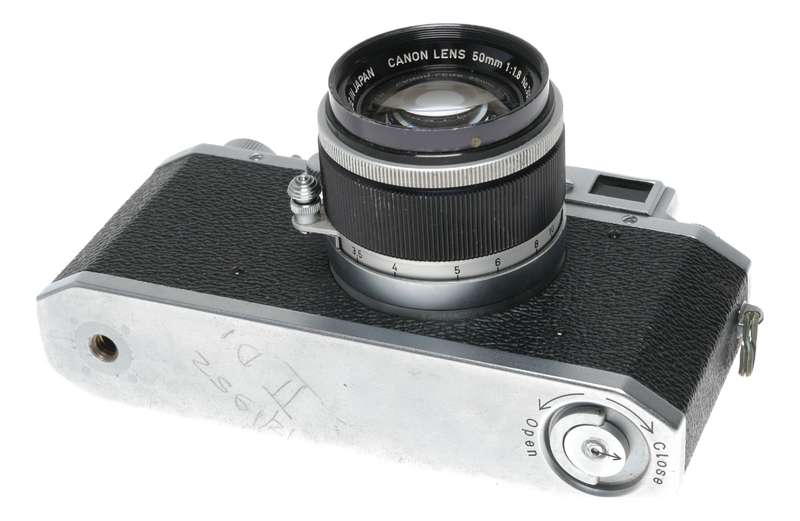 Canon II D1 35mm RF film camera retro LTM 1.8/50mm M39 coated lens cased